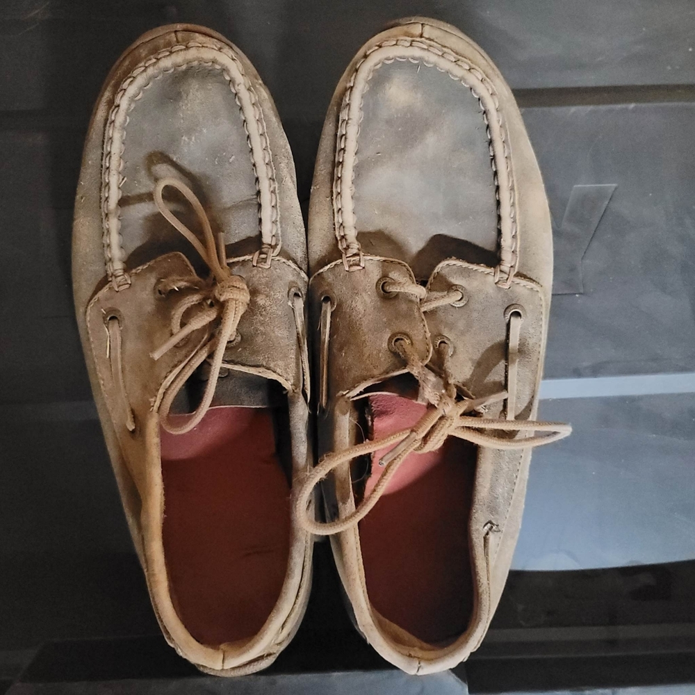 Twisted X Women's Bomber Brown Boat Shoes - Size 9.5